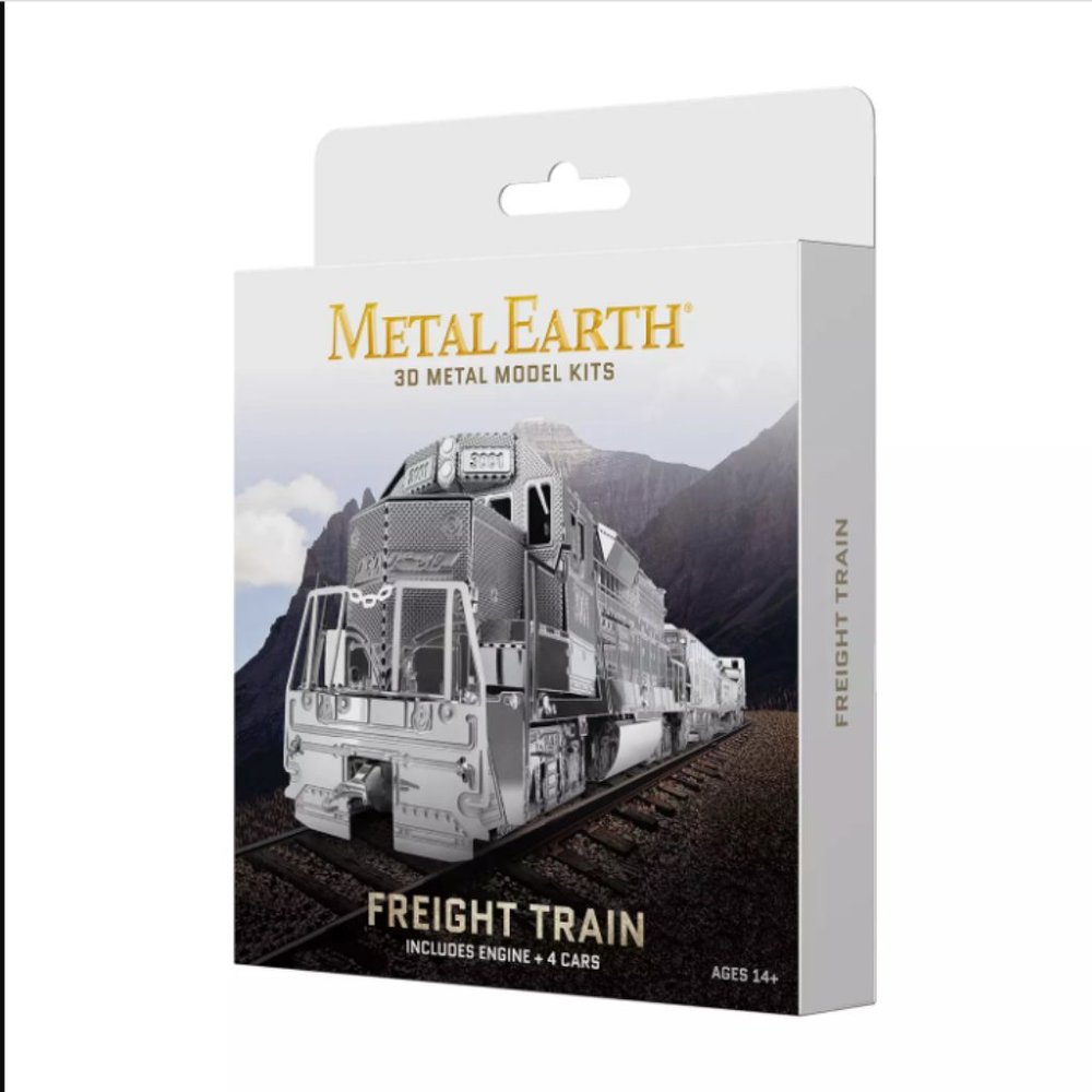 Metal Earth 3D Metal Model Kit - Freight Train Box Set
